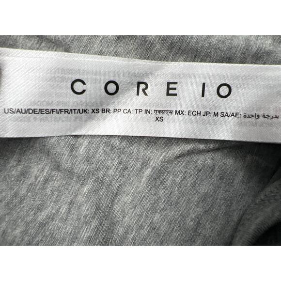 Core 10 Women's XS Gray Soft Cotton Open Back Sleeveless Yoga Tank Open Back Top - Picture 4 of 7